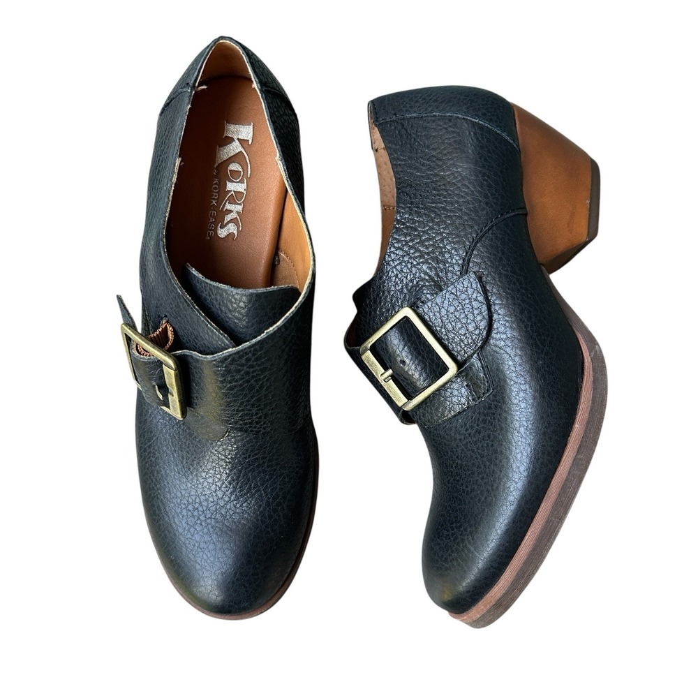 KORKS By Kork-Ease Little Monk Strap Bootie Women's Size 6.5M US Black Leather